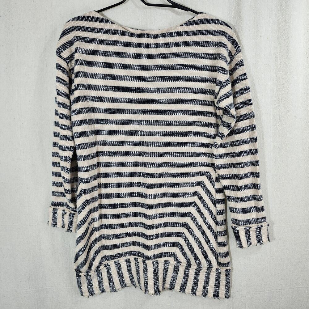Soft Surroundings Lagenlook Tunic Style Texture Sweater Striped Women's Small